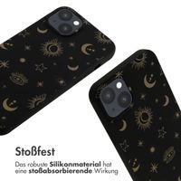 imoshion Silikonhülle design mit Band für das iPhone 14 Plus - Sky Black