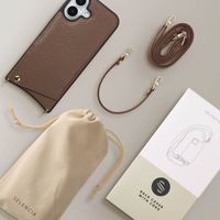 Selencia Nova HandyHülle mit Kordel und Kartenhalter Apple iPhone 17 - Mocha Brown