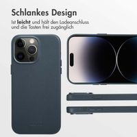 Accezz MagSafe Leather Backcover iPhone 14 Pro Max - Nightfall Blue