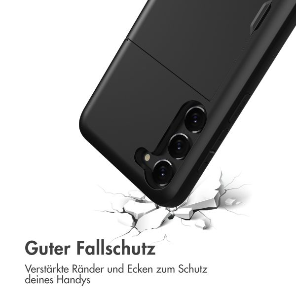 imoshion Backcover mit Kartenfach für das Samsung Galaxy S23 Plus - Schwarz