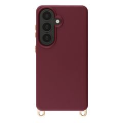 Selencia Rivièra Backcover mit MagSafe mit abnehmbaren Haken Samsung Galaxy S26 - Bold Burgundy