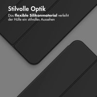 Accezz Smarte Klapphülle aus Silikon Apple iPad Pro 13 (2024) M4 - Schwarz