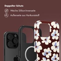 Selencia Vivid Rückabdeckung mit MagSafe Apple iPhone 16 Pro Max - Choco Flower Pop