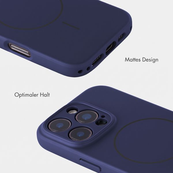 Accezz Grip Backcover mit MagSafe Apple iPhone 16 Pro - Dunkelblau