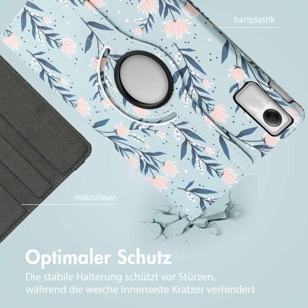 imoshion 360° drehbare Design Klapphülle für das Xiaomi Redmi Pad SE - Flowers