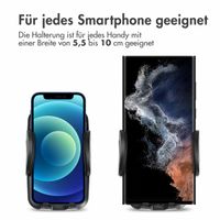 imoshion Telefonhalter für das Auto - Verstellbar - Universell - Carbon - Armaturenbrett / Scheibe / Lüftungsgitter - Schwarz