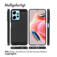 imoshion Brushed Back Cover Xiaomi Redmi Note 12 (4G) - Schwarz