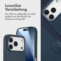 Accezz 2-in-1 Klapphülle aus Leder mit MagSafe Apple iPhone 17 Pro - Nightfall Blue