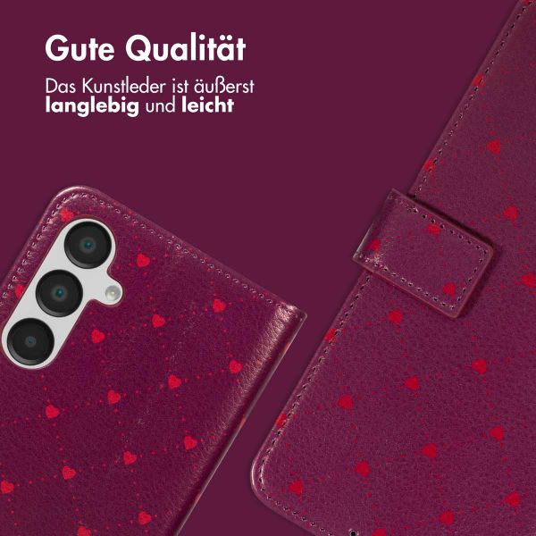 imoshion Design Klapphülle Samsung Galaxy A55 - Crush Check Coral Dust