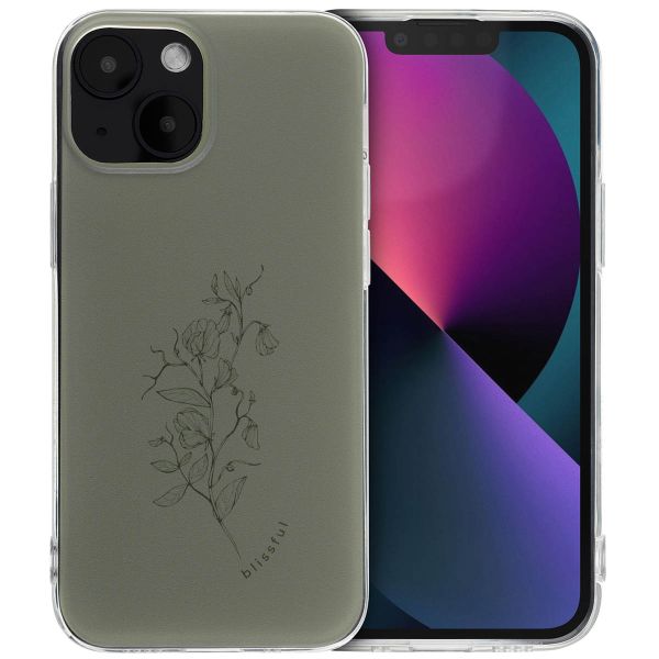 imoshion Design Hülle für das iPhone 13 Mini - Floral Green