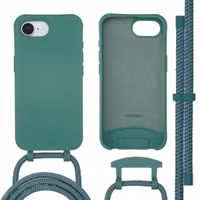 imoshion Color Rückabdeckung mit abnehmbarem Handykette und MagSafe Apple iPhone 16e - Dunkelgrün