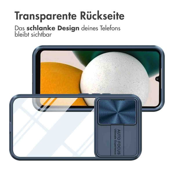 imoshion Back Cover mit Kameraschieber für das Samsung Galaxy A34 (5G) - Dunkelblau