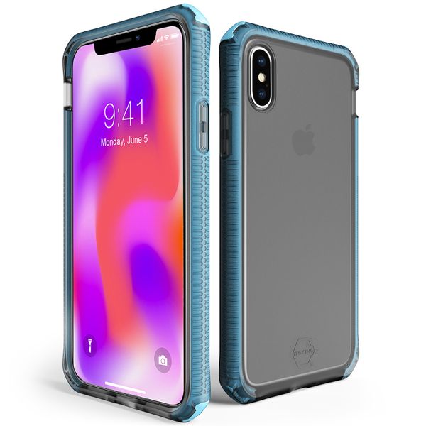 Itskins Supreme Frost Backcover iPhone Xs / X - Schwarz / Blau