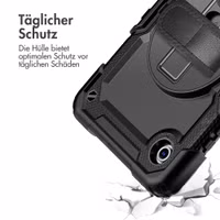 Accezz Robustes Back Cover mit Schultergurt Samsung Galaxy Tab A11 Plus / A9 Plus - Schwarz