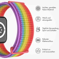 imoshion Nylon-Armband⁺ für die Apple Watch Series 1 bis 9 / SE (38/40/41 mm) | Series 10 (42 mm) - Pride Edition