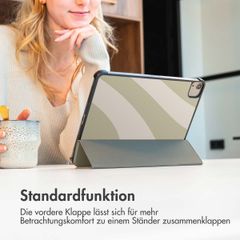 imoshion Design Trifold Klapphülle für das iPad 9 (2021) 10.2 Zoll / iPad 8 (2020) 10.2 Zoll / iPad 7 (2019) 10.2 Zoll - Retro Green