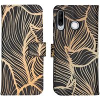 imoshion Design TPU Klapphülle Huawei P30 Lite - Golden Leaves