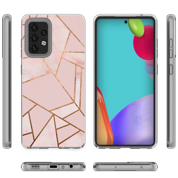 imoshion Design Hülle für das Samsung Galaxy A52(s) (5G/4G) - Pink Graphic