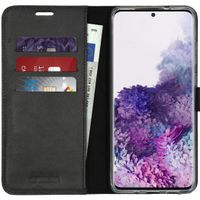 Valenta Klapphülle Leather Schwarz für das Samsung Galaxy S20 Plus