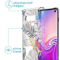 imoshion Design Hülle mit Band für das Samsung Galaxy S10 Plus - Glamour Botanic