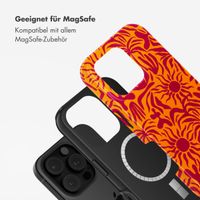 Selencia Vivid Tough Back Cover mit MagSafe für das iPhone 16 Pro - Tropical Vibes Apricot