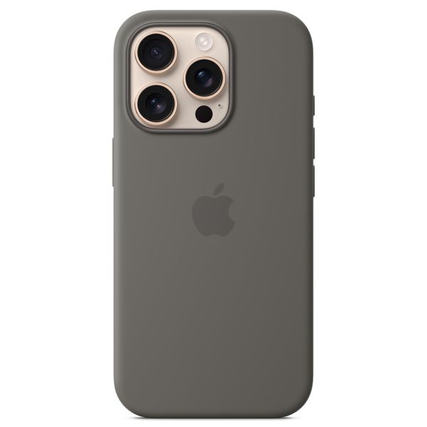 Apple Silikon-Case MagSafe für das iPhone 16 Pro - Stone Gray