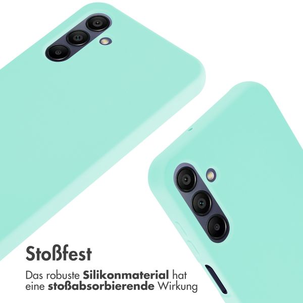 imoshion Silikonhülle mit Band für das Samsung Galaxy A15 (5G/4G) - Mintgrün