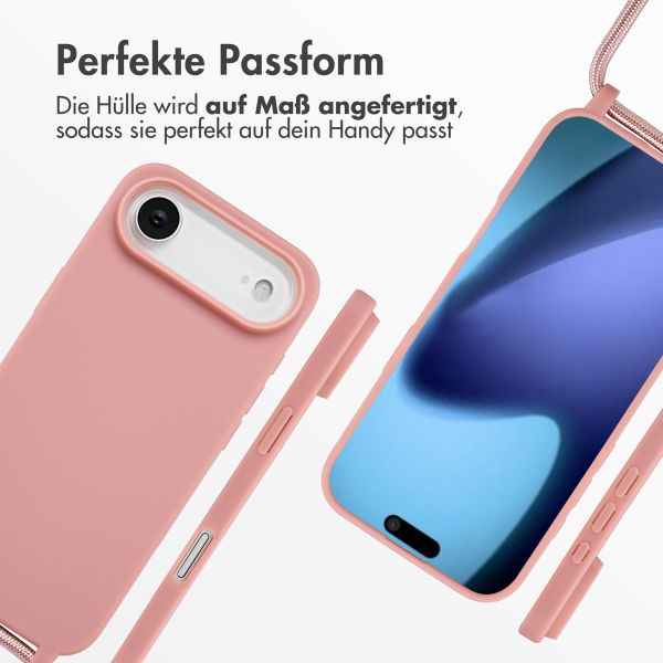 imoshion SilikonHülle mit Band Apple iPhone Air - Sand Pink
