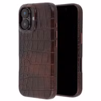 Selencia Croco Backcover mit MagSafe Apple iPhone 17 - Choco Brown