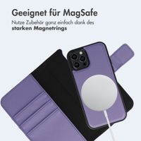 imoshion Herausnehmbare 2-in-1 Luxus-Bookcase Apple iPhone 12 (Pro) - Violett