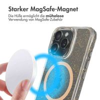 imoshion Klare Glitter Backcover mit MagSafe Apple iPhone 16 Pro Max - Gold