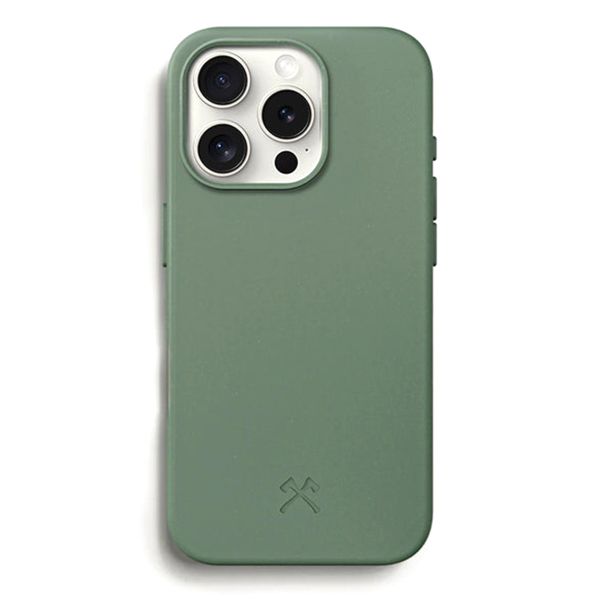 Woodcessories Bio Case MagSafe für das iPhone 16 Pro - Midnight Green