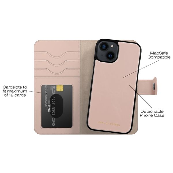 iDeal of Sweden Magnet Wallet+ Klapphülle Apple iPhone 17e / 16e / 15 / 14 / 13 - Pink