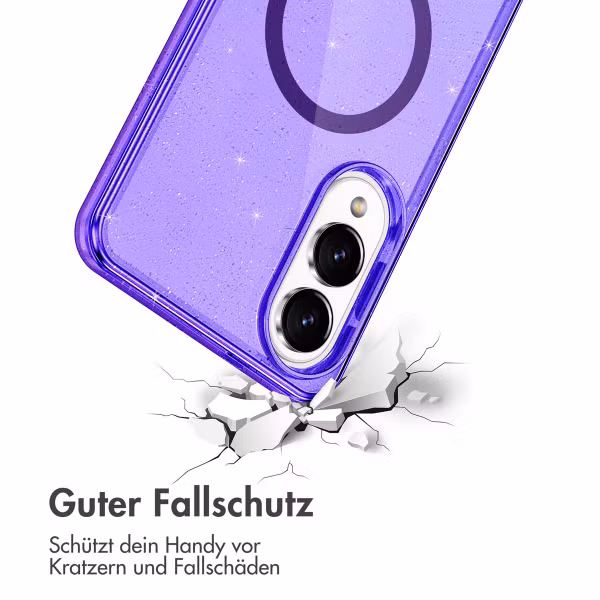 imoshion Sparkle Back Cover mit MagSafe Samsung Galaxy S25 Edge - Violett