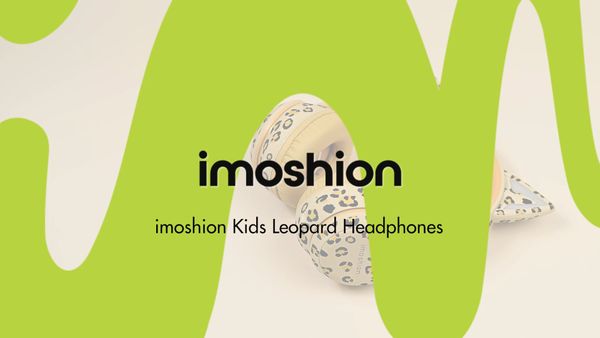 imoshion Kabellose Kinderkopfhörer LED Light Cat Ear - Dezibelbegrenzer - Mit AUX-Kabel - Lavender Lilac