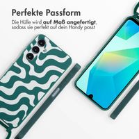 imoshion SilikonHülle design mit Band Samsung Galaxy A16 - Petrol Green Groovy