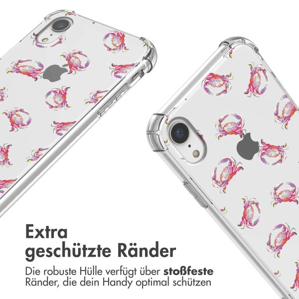 imoshion Design Hülle mit Band für das iPhone Xr - Crab Watercolor