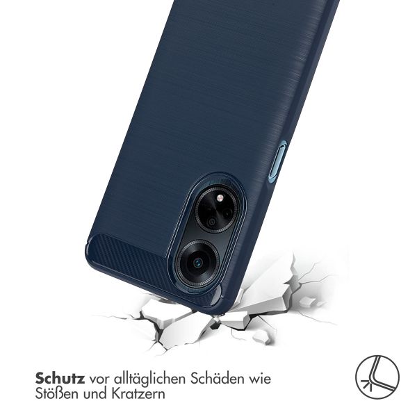 imoshion Brushed Back Cover für das Oppo A98 - Dunkelblau