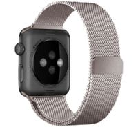 WiWu Milanaise-Armband für das  Apple Watch Series 1 t/m 11 / SE / Ultra (44/45/46/49 mm) - Starlight