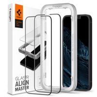 Spigen AlignMaster Full Cover Screen Protector 2-Pack für das iPhone 13 / 13 Pro - Schwarz