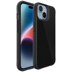 imoshion Rugged Hybrid Carbon Case für das iPhone 15 - Schwarz