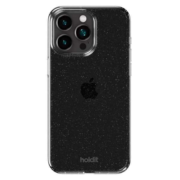 Holdit Glitzer Case Apple iPhone 15 Pro - Schwarz