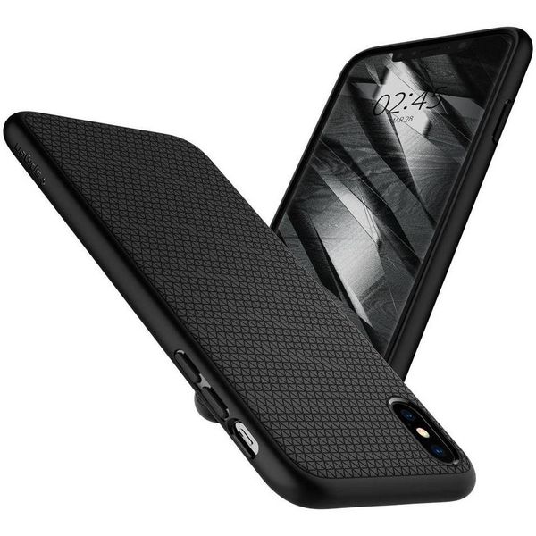 Spigen Liquid Air™ Backcover Apple iPhone X / Xs - Schwarz