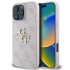 Guess 4G Metal Logo Back Cover für das Apple iPhone 16 Pro - Rosa