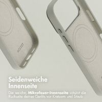 Accezz MagSafe Leather Backcover Apple iPhone 18 Pro Max / 17 Pro Max - Light Grey
