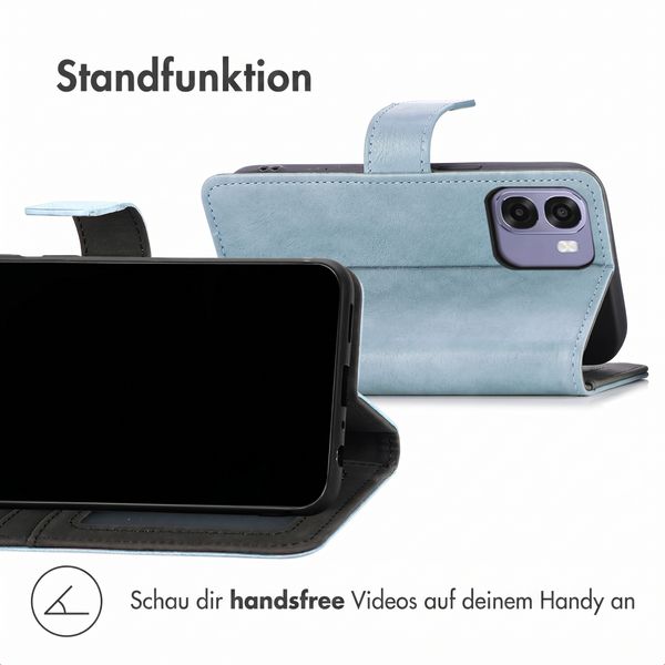 imoshion Luxuriöse Klapphülle Oppo A6x (4G/5G) - Hellblau