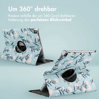 imoshion 360° drehbare Design Klapphülle für das iPad 9 (2021) / iPad 8 (2020) / iPad 7 (2019) 10.2 Zoll - Flowers