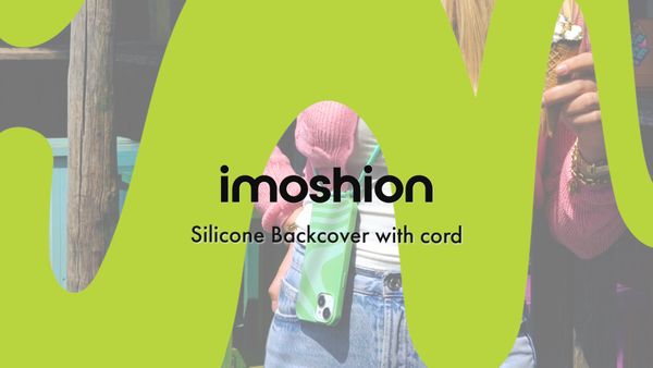 imoshion Silikonhülle design mit Band für das Apple iPhone 16 - Yellow Flower Distance