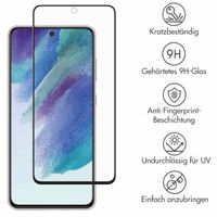 Accezz Full Cover Screen Protector aus gehärtetem Glas Samsung Galaxy S21 FE
