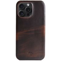 Wachikopa Full Wrap Back Cover für das iPhone 15 Pro - Dark Brown